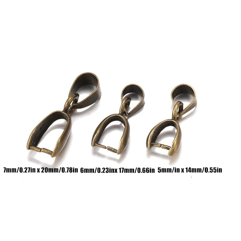 20pcs Gold Copper Pendant Clasp Hook Bails for DIY Jewelry Jewelry Findings Nixie