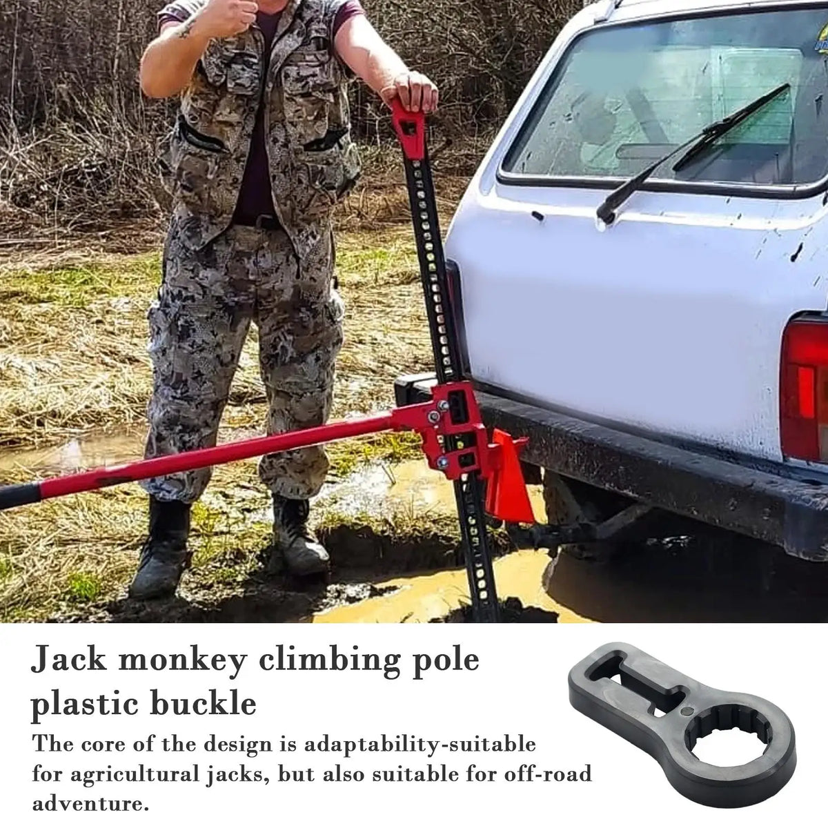 Hi-Lift Jack Handle Fixing Bracket – Monkey Climbing Pole