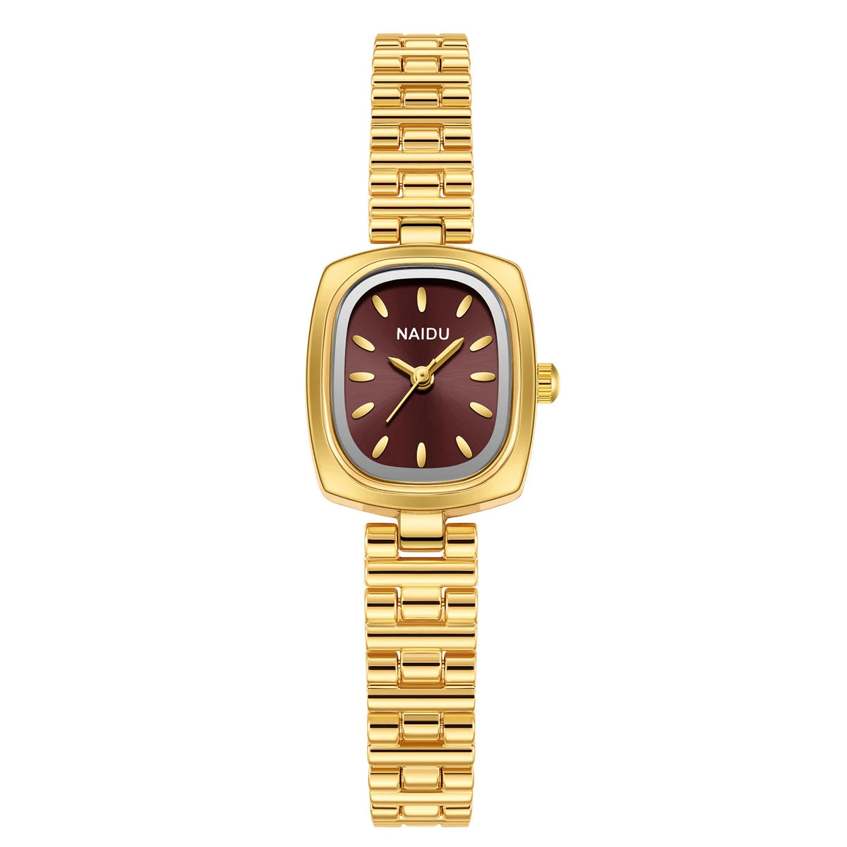 Naidu Women's Casual Quartz Watch – Minimalist Fashion Women's Quartz Watch Nixie Bronze