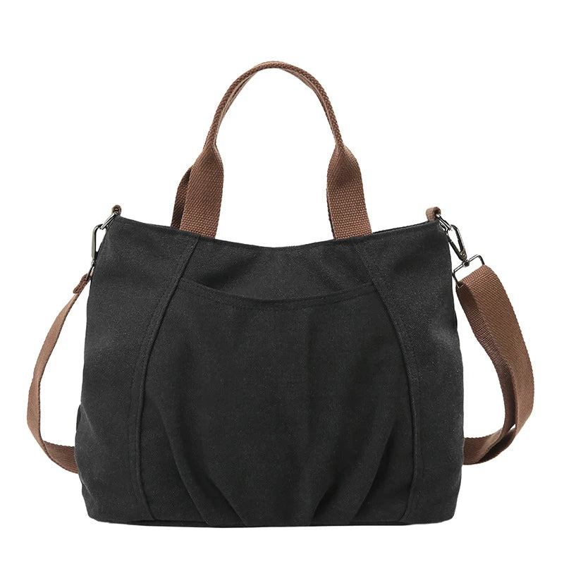 Women's Canvas Crossbody Tote Bag | Adjustable Strap Canvas Crossbody Bag Nixie