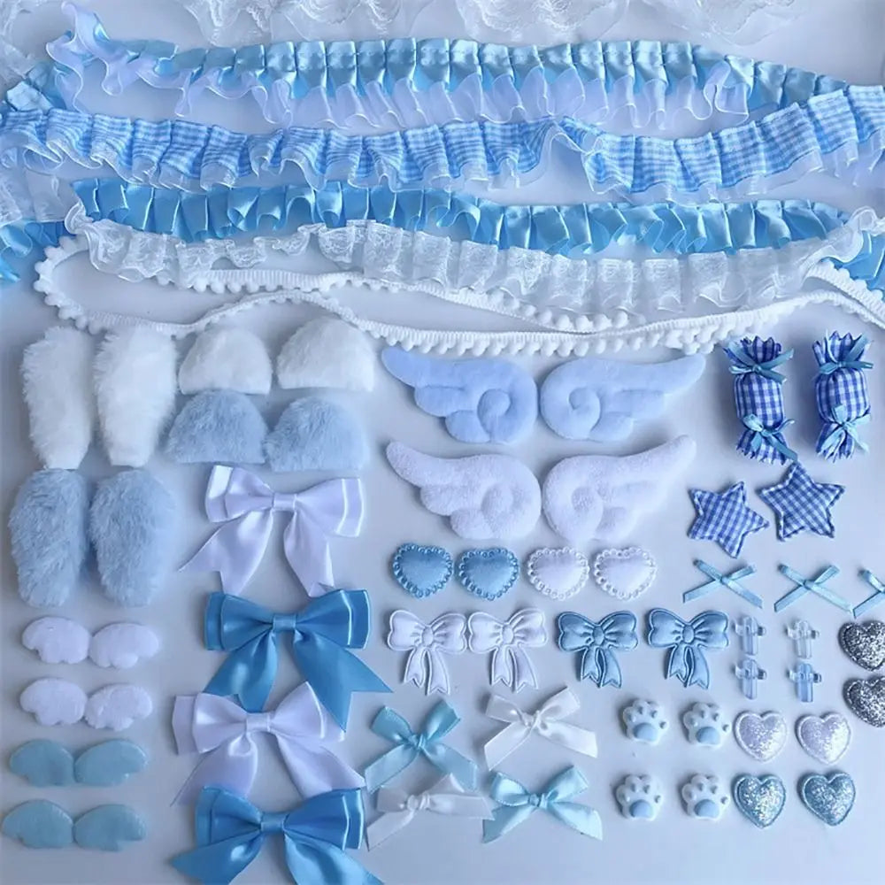 40Pcs DIY Handmade Ear Bag Craft Material Pack – Colorful Set