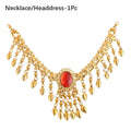 Bohemian Sequin Head Chain Indian Belly Dance Headdress Head Chain Headdress Nixie Necklace-Headdress