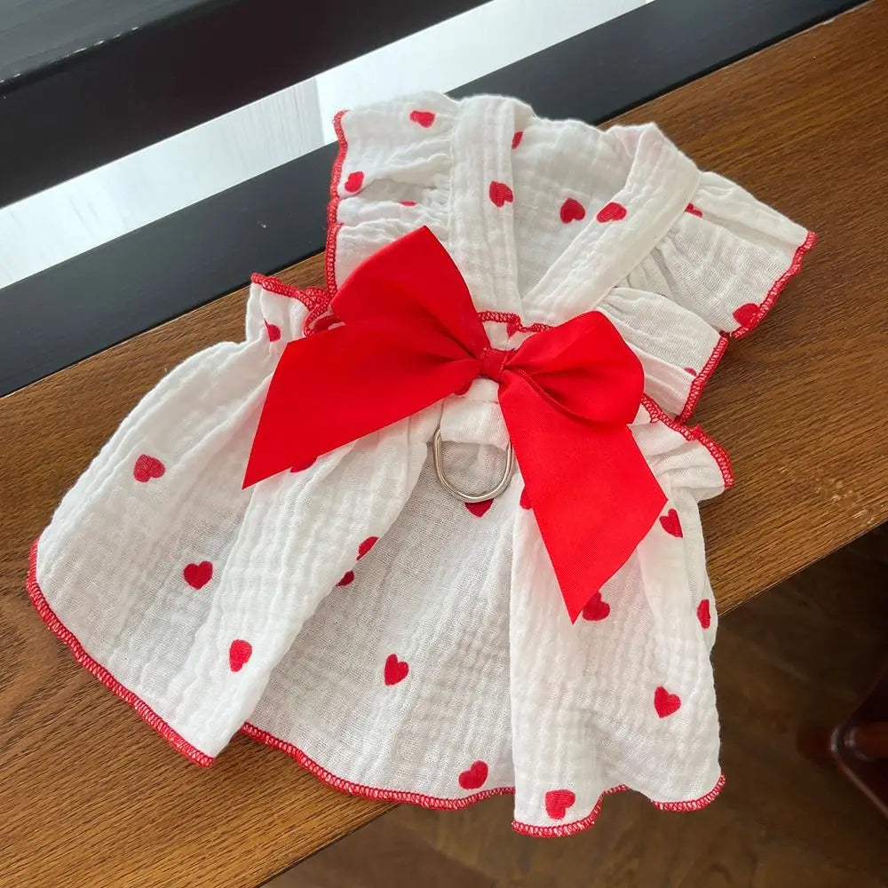 Cute Printed Summer Dog Princess Dress – Cotton Pet Skirt Pet Dog Dress Nixie
