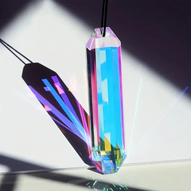 2 Pcs Glass Crystal Sun Catcher Window Prism Rainbow Ornament Window Sun Catcher Nixie