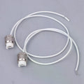 R7S LED Lamp Socket Holder Zinc Alloy 2 Pack – Silver Lamp Socket Holder Nixie Default Title