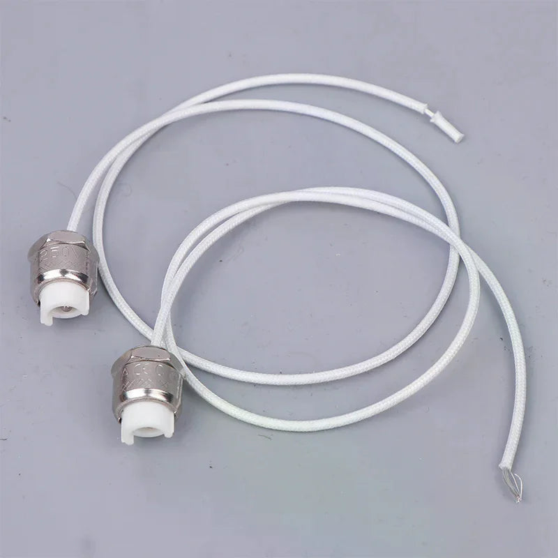 R7S LED Lamp Socket Holder Zinc Alloy 2 Pack – Silver Lamp Socket Holder Nixie Default Title