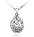 Green Crystal Droplet Pendant Necklace – Period Tracker Pendant Necklace Nixie XLx-354