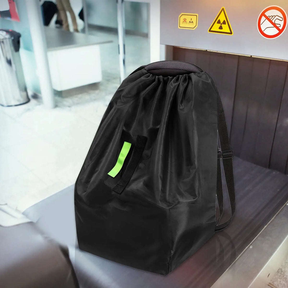 Car Seat Travel Bag – Foldable, Heavy Duty with Reflective Strip Car Seat Travel Bag Nixie