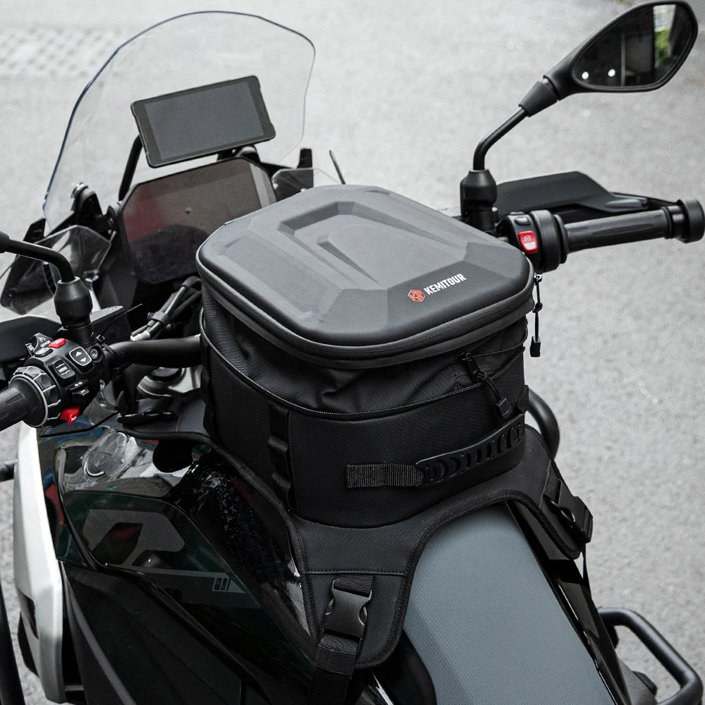 KEMITOUR Expandable Waterproof Motorcycle Tank Bag 13–16L EVA Motorcycle Tank Bag Nixie