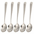 5-Piece Stainless Steel Dessert Spoons & Soup Ladle Set