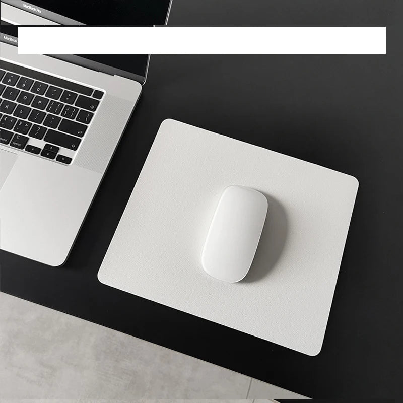 Small PU Gaming Mouse Pad – Non-Slip, Waterproof, Easy Clean Gaming Mouse Pad Nixie White