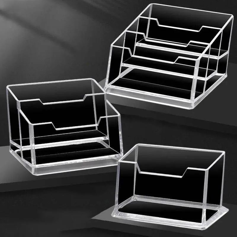 Acrylic Business Card Holder Clear Desktop Display Stand Business Card Holder Nixie