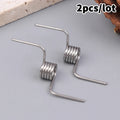 2Pcs Stainless Steel Refrigerator Door Torsion Hinge Springs Refrigerator Door Spring Nixie Default Title