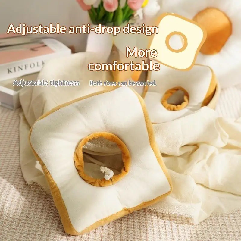 Cute Toast & Avocado Pet Recovery Cone Collar for Cats & Dogs Pet Recovery Collar Nixie