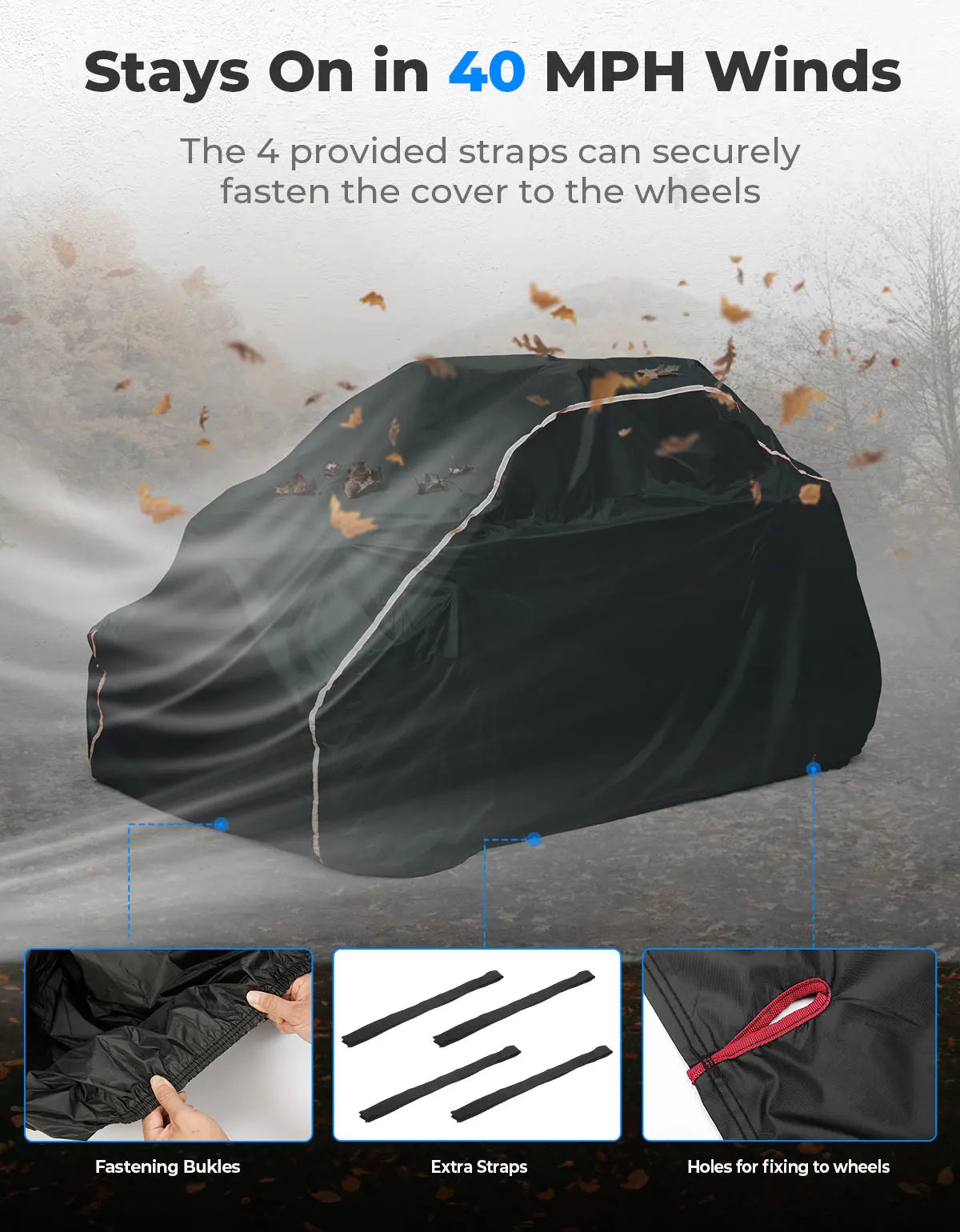 KEMIMOTO UTV Cover for Polaris Ranger RZR 900 1000 – Waterproof UTV Storage Cover Nixie