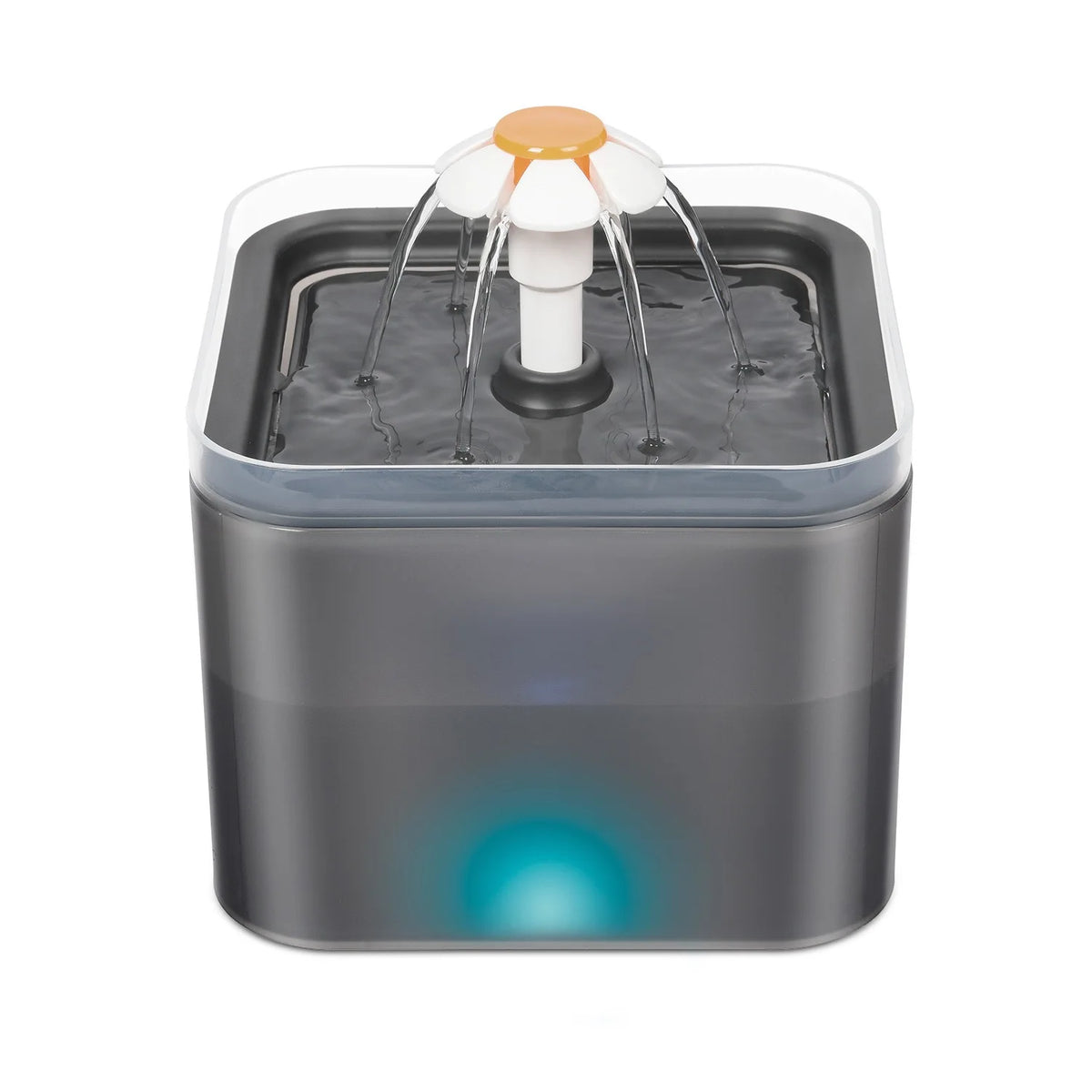 2L Automatic Cat Water Fountain with LED Light & Filter Pet Water Fountain Nixie grey