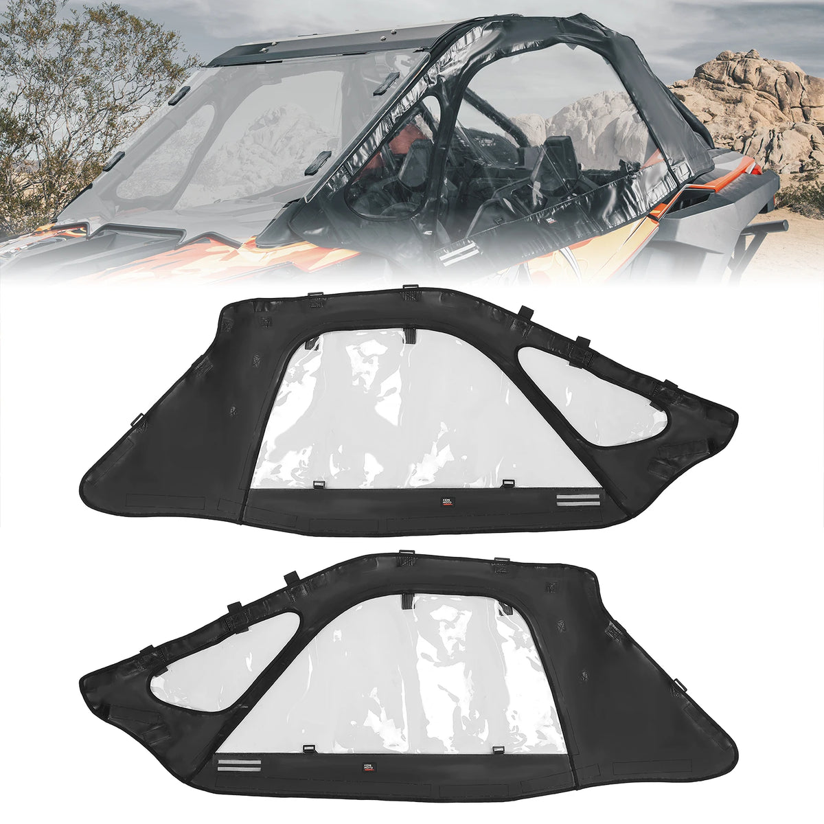 KEMIMOTO Soft Upper Doors Cab Enclosure Polaris RZR PRO XP UTV Cab Enclosure Nixie
