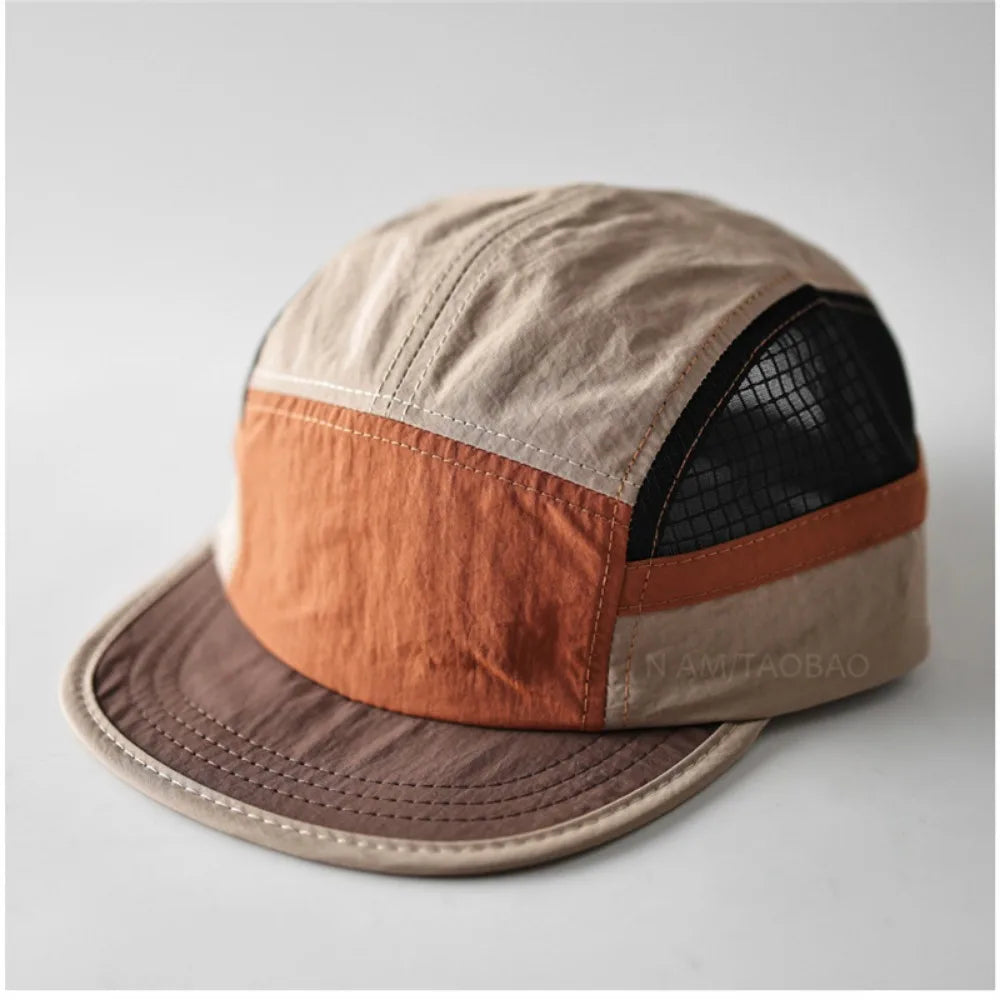 5 Panel Nylon Mesh Baseball Cap – Quick Dry Breathable Hat