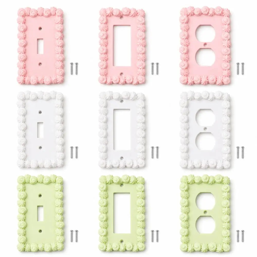 3D Printed Piping Texture Light Switch Cover Wall Plate