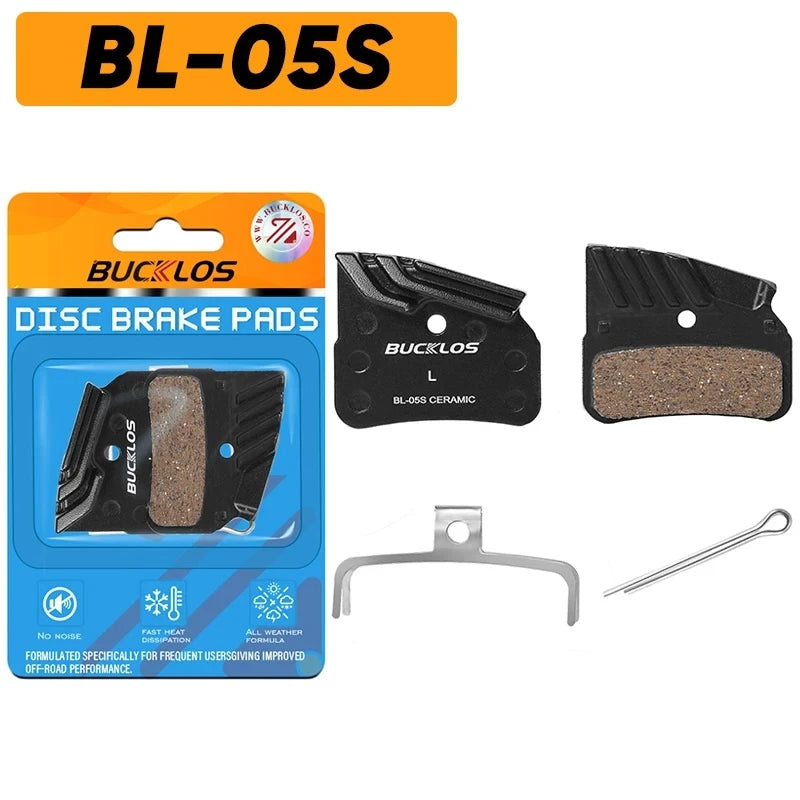 BUCKLOS Ceramic Disc Brake Pads for Shimano & SRAM MTB Road Bike Disc Brake Pads Nixie BL-05S