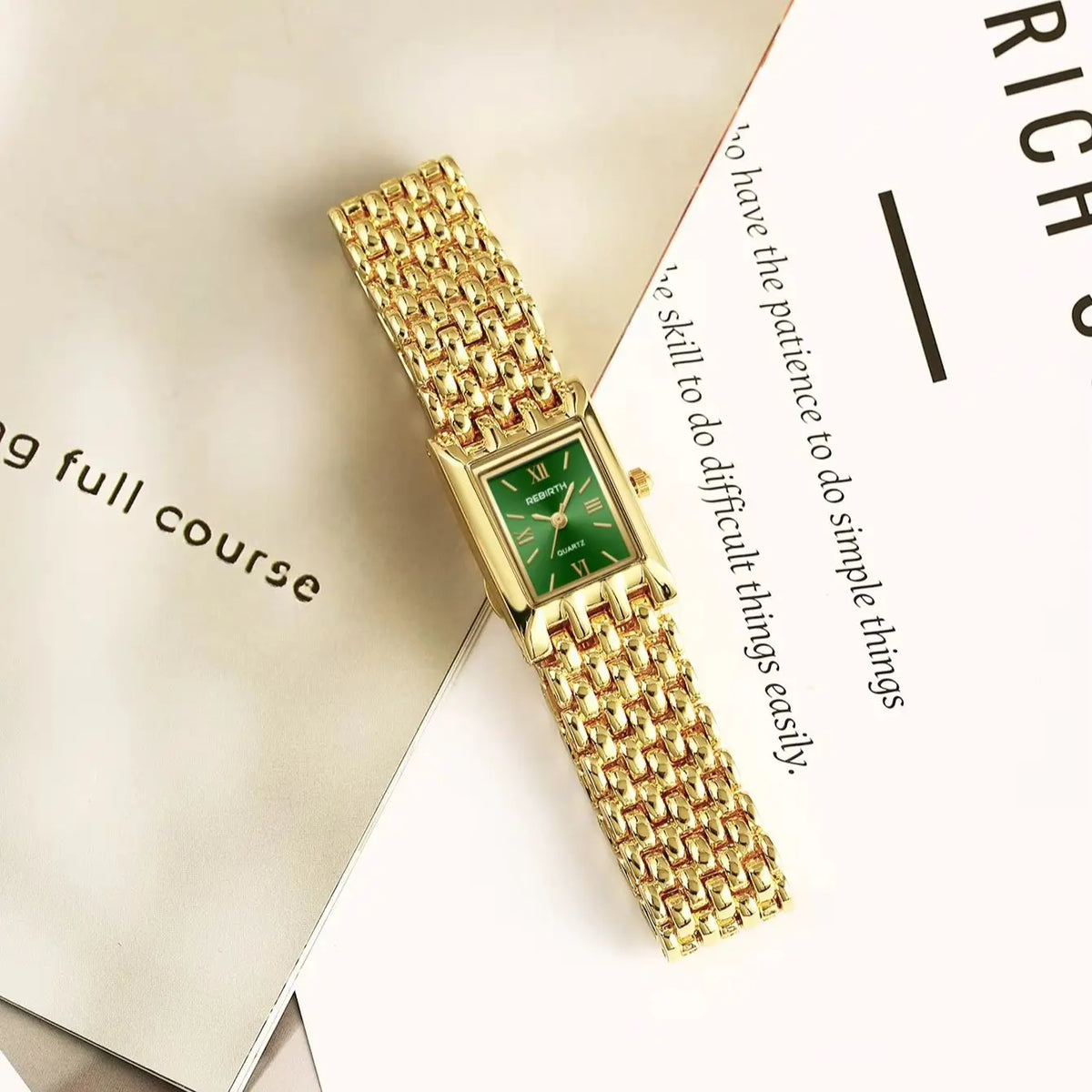 REBIRTH Women's Quartz Watch – Minimalist Light Luxury Style Women's Fashion Watch Nixie