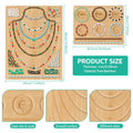Bamboo Bead Board – DIY Jewelry Making Beading Tray Organizer Beading Tray Board Nixie 2Pcs Style 3