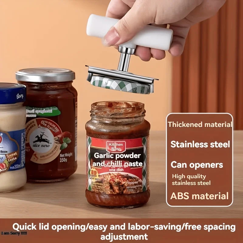 Adjustable Jar & Bottle Opener – Manual Stainless Steel Kitchen Tool Jar & Bottle Opener Nixie