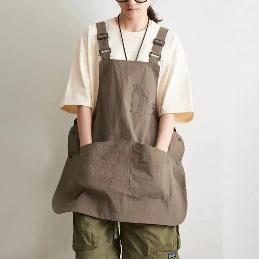 Double-Sided Cotton Kitchen Apron – Unisex Adjustable Chef Apron Kitchen Apron Nixie