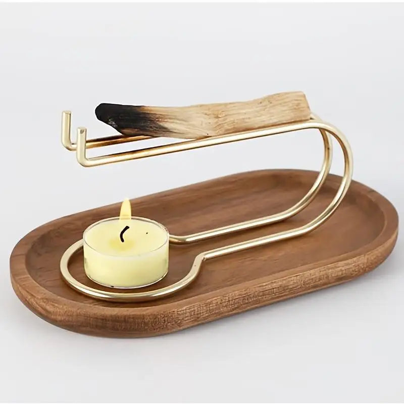 Smudge Stick Burner Tray – Incense & Candle Holder Stand