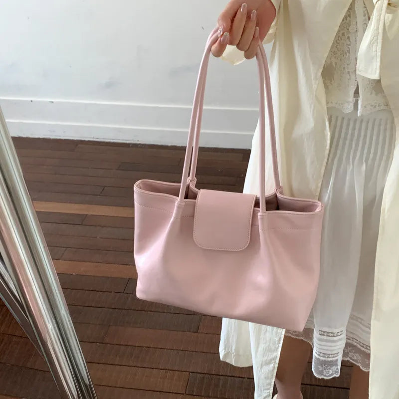 Large Faux Leather Tote Bag for Women – Commuter Shoulder Bag Women's Tote Bag Nixie