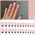 Handmade French Press On Nails L Size – 24 Pcs Acrylic Press On Nails Nixie 24PCS