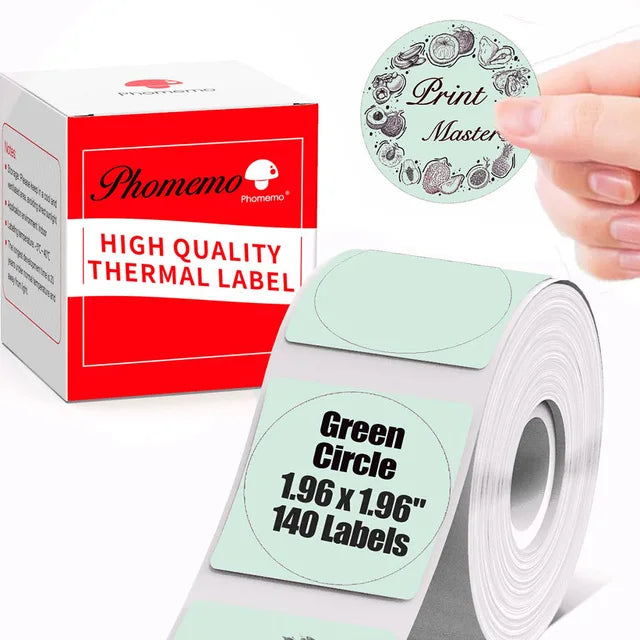 Phomemo M200 Color Labels 40x30mm 3 Rolls 690 Labels Pink/Khaki/Blue