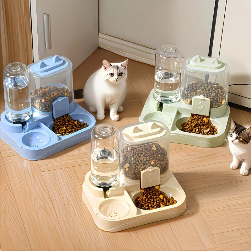 2-in-1 Large Pet Feeder & Water Dispenser for Cats & Dogs Pet Feeder Dispenser Nixie