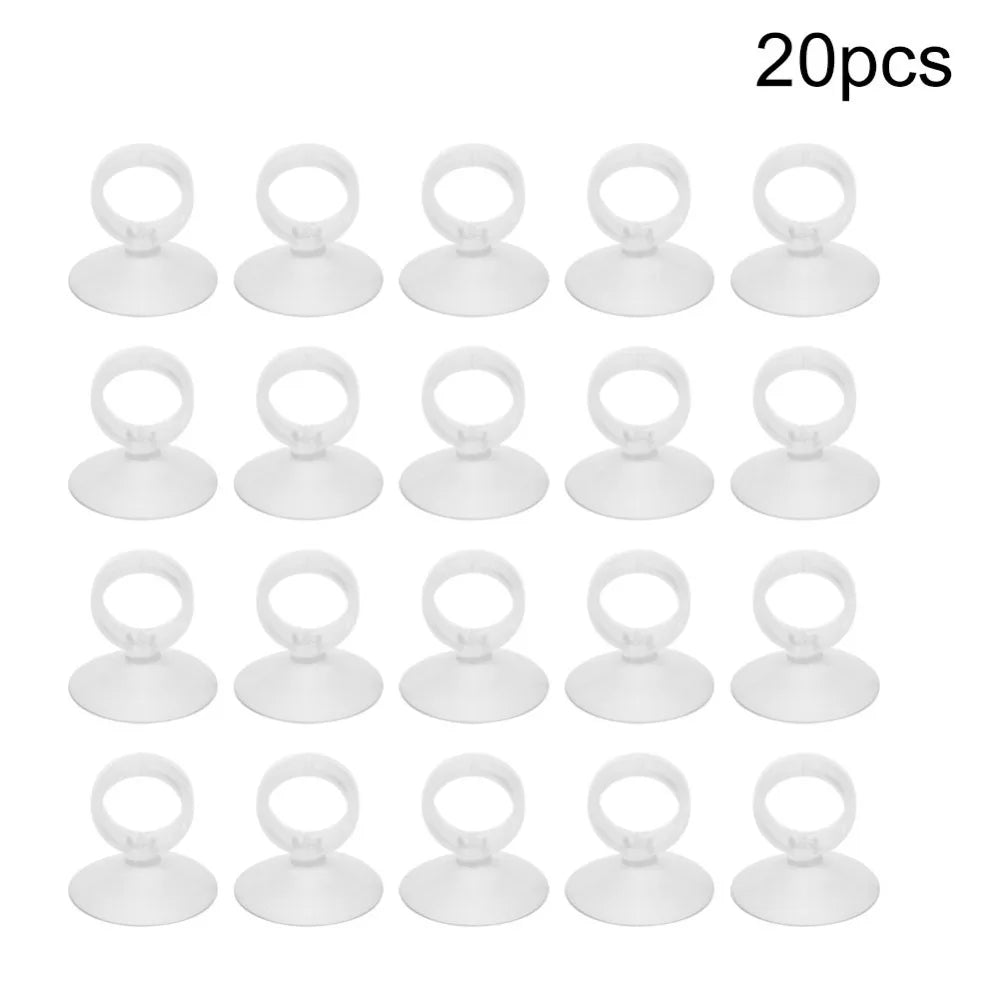 20PCS Silicone Aquarium Suction Cups – Fish Tank Tube Holder Aquarium Tube Holder Nixie 16mm