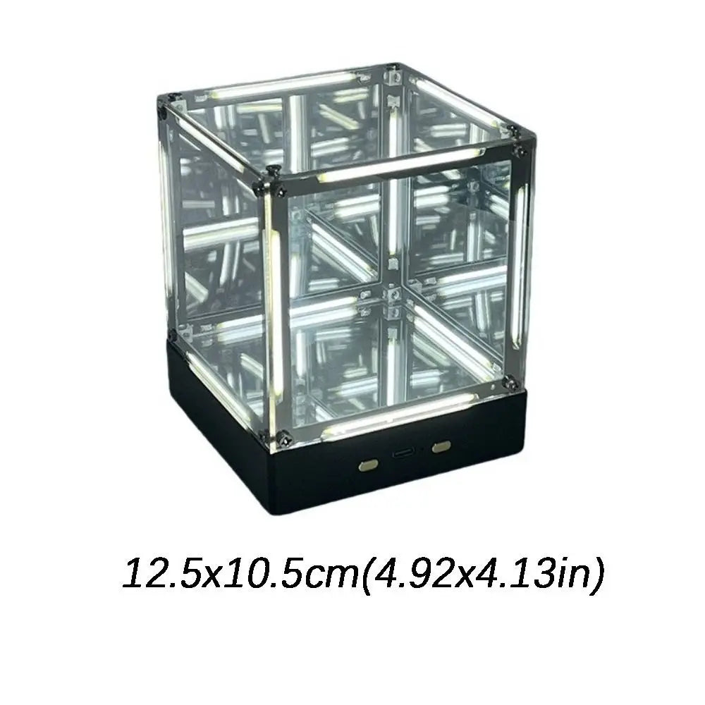 Maglev Hypercube 4D LED Desktop Night Light – Cube Lamp LED Desktop Night Light Nixie