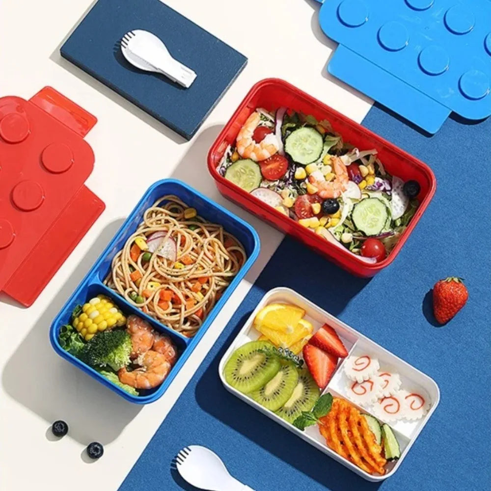 Building Blocks Bento Box – Kids Portable Sealed Lunch Box Kids Bento Lunch Box Nixie