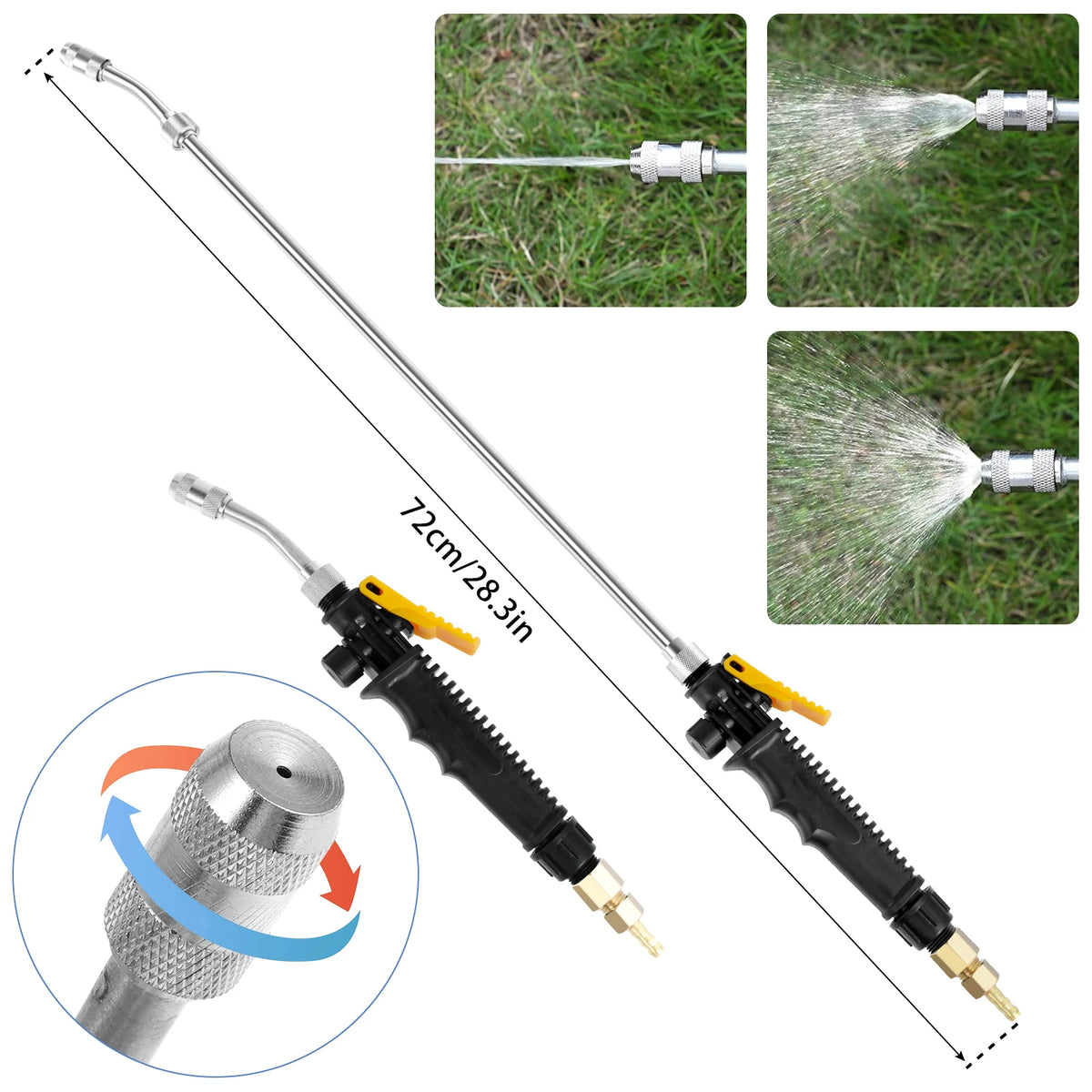 72cm High Pressure Sprayer Wand – Car & Garden Wash Nozzle Pressure Sprayer Wand Nixie