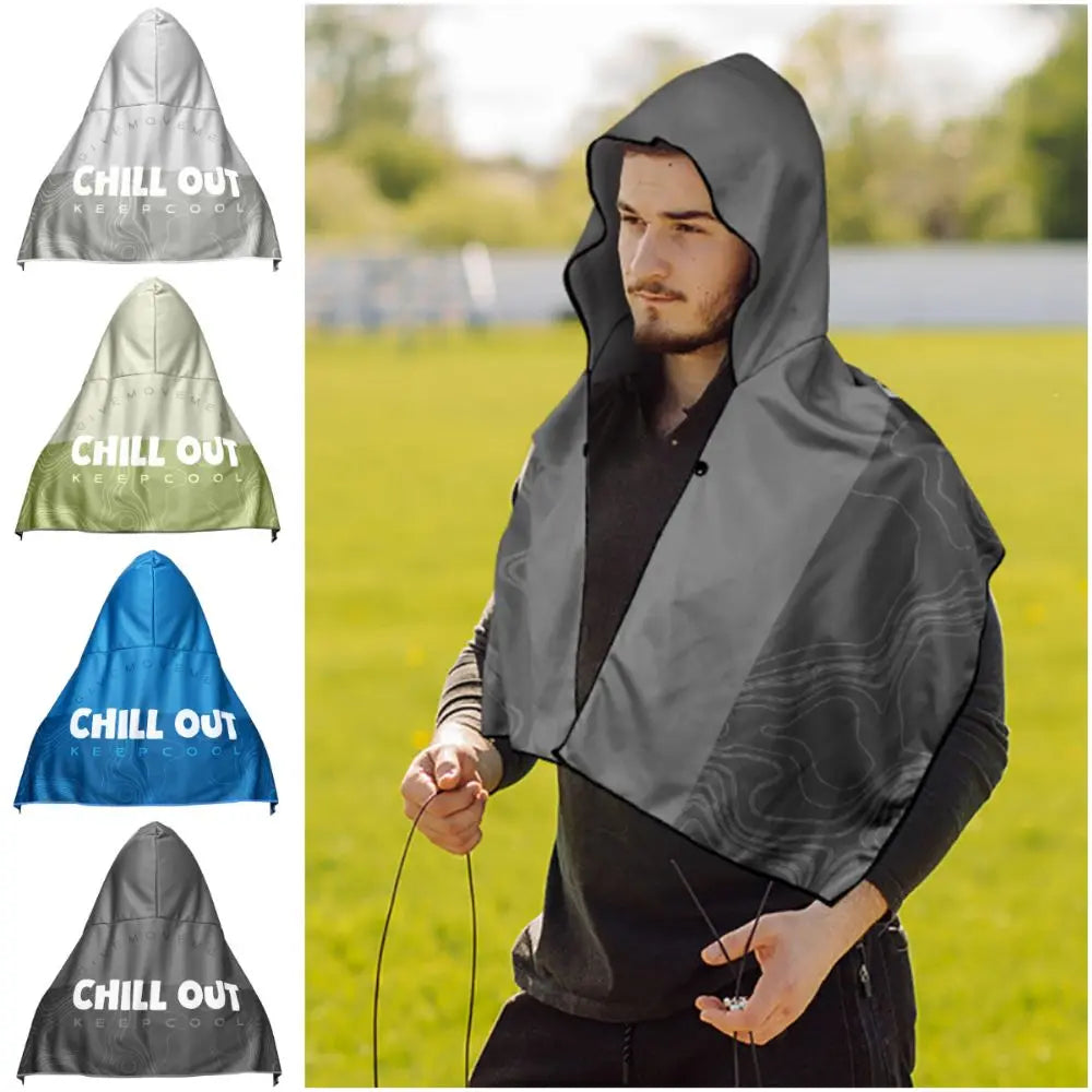 Hooded Sun Protection Shawl – Quick-Dry Cooling Head Cover Hooded Sun Shawl Nixie