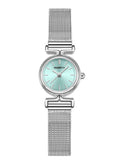 REBIRTH Simple Casual Quartz Watch – Alloy, Numberless Dial Quartz Wristwatch Nixie Blue