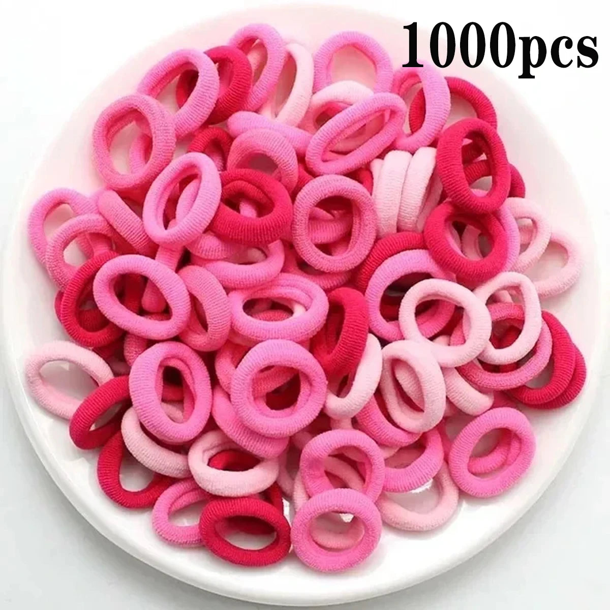 200–1000pcs Colorful Nylon Elastic Hair Bands for Women & Girls Elastic Hair Bands Nixie D2-1000PCS