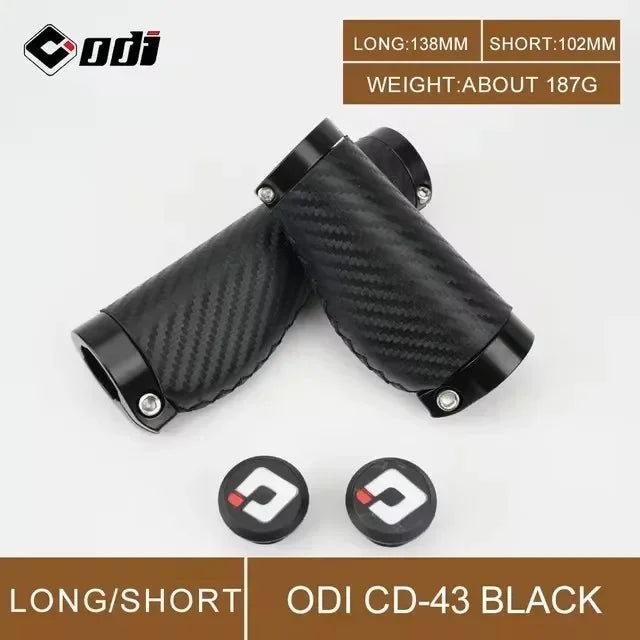 ODI MTB Ergonomic Lock-On Handlebar Grips | Anti-Slip Bike Bicycle Handlebar Grips Nixie CD43 Gray