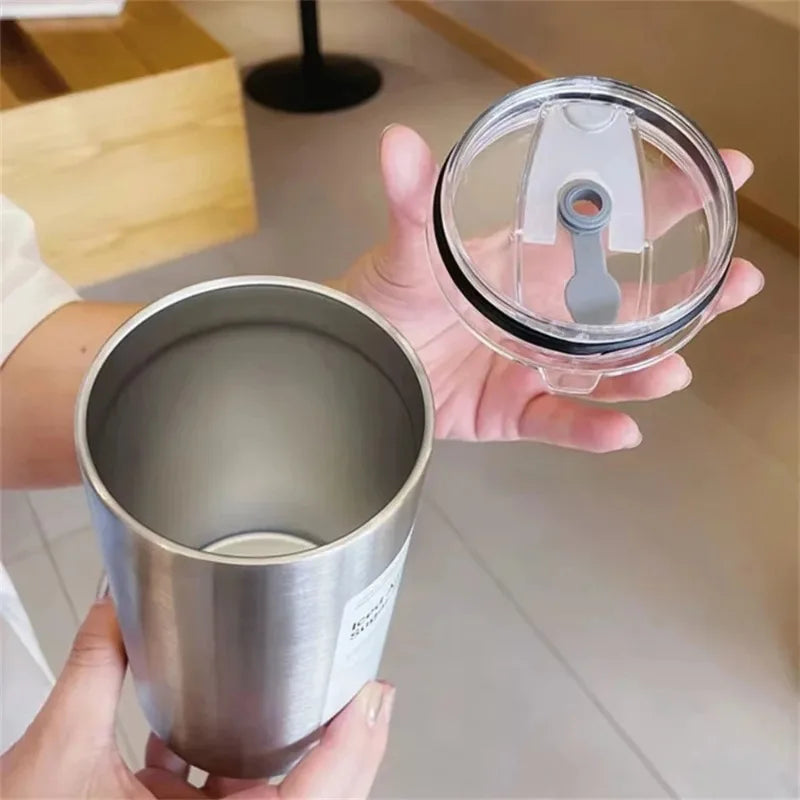 304 Stainless Steel Insulated Tumbler with Straw 600ml