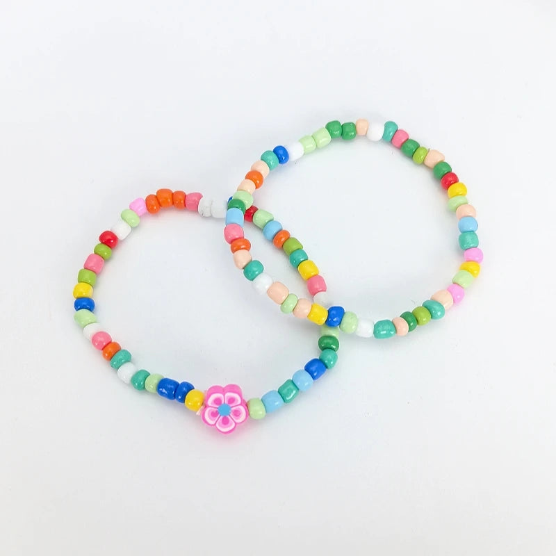 Kids Colorful Letter Beaded Bracelet – Stackable Fashion Jewelry