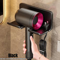 Wall Mounted Hair Dryer Holder & Straightener Stand Rack Bathroom Hair Tool Holder Nixie black