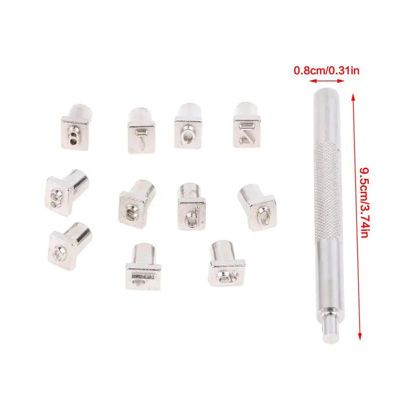 36Pcs Metal Stamp Set – Alphabet & Number Punch for Leather Metal Stamp Set Nixie