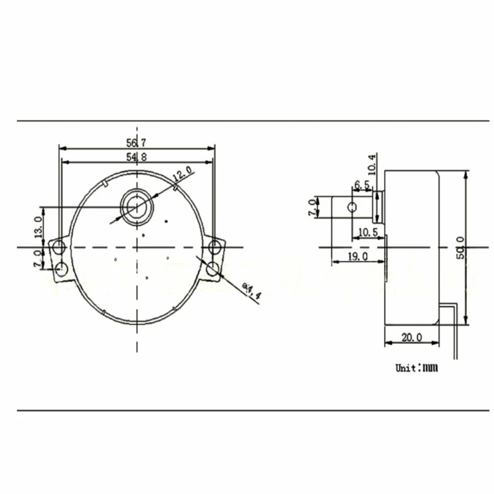 AC Synchronous Geared Motor 4W 220-240V CW/CCW 8-10RPM Synchronous Geared Motor Nixie