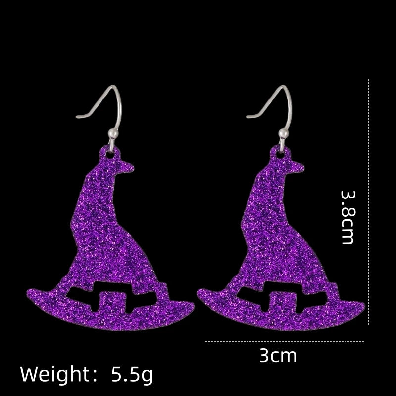 Punk Skull Drop Earrings – Acrylic Fashion Jewelry for Women Drop Earrings Nixie XL2174-02
