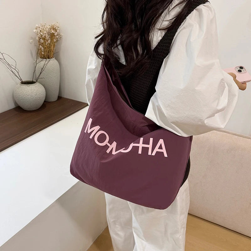 Korean Style Lightweight Tote Bag | Trendy Women's Shoulder Bag Women's Tote Bag Nixie