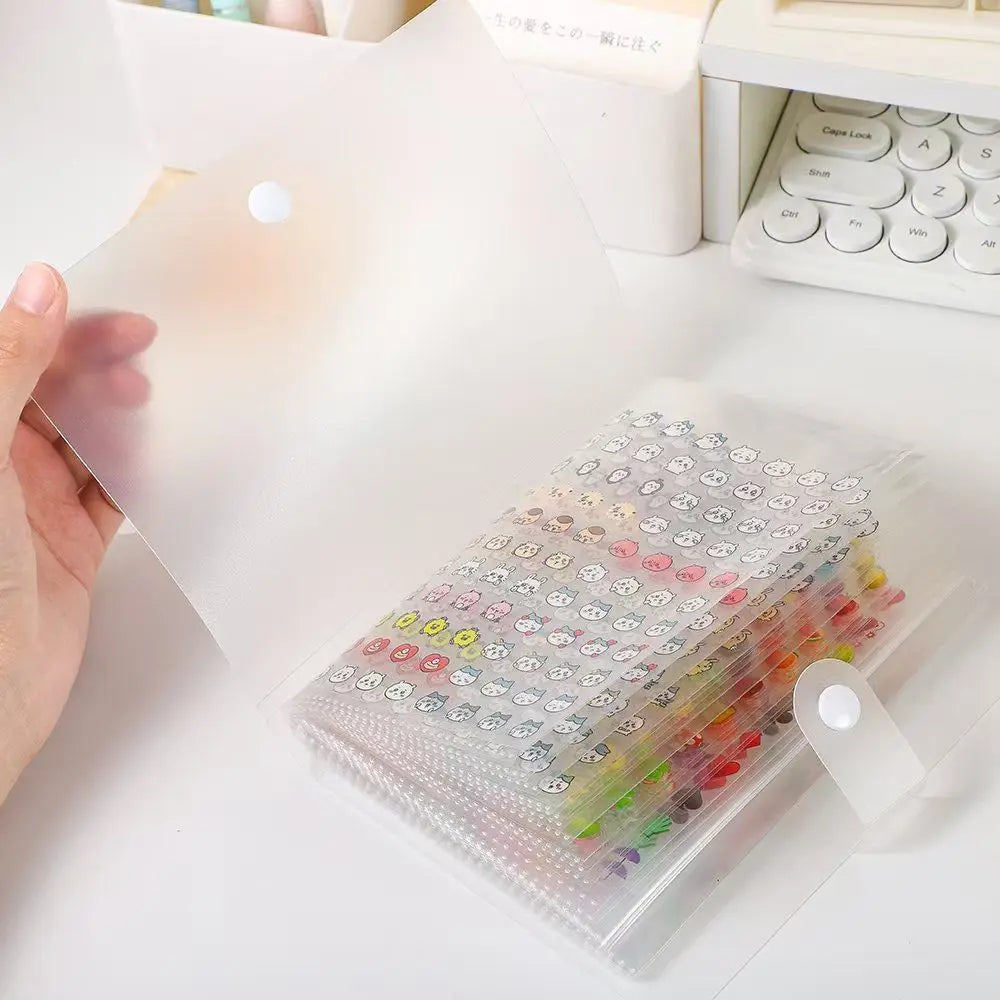 32/60 Slot Nail Sticker Album – Transparent Sticker Organizer Nail Sticker Organizer Nixie
