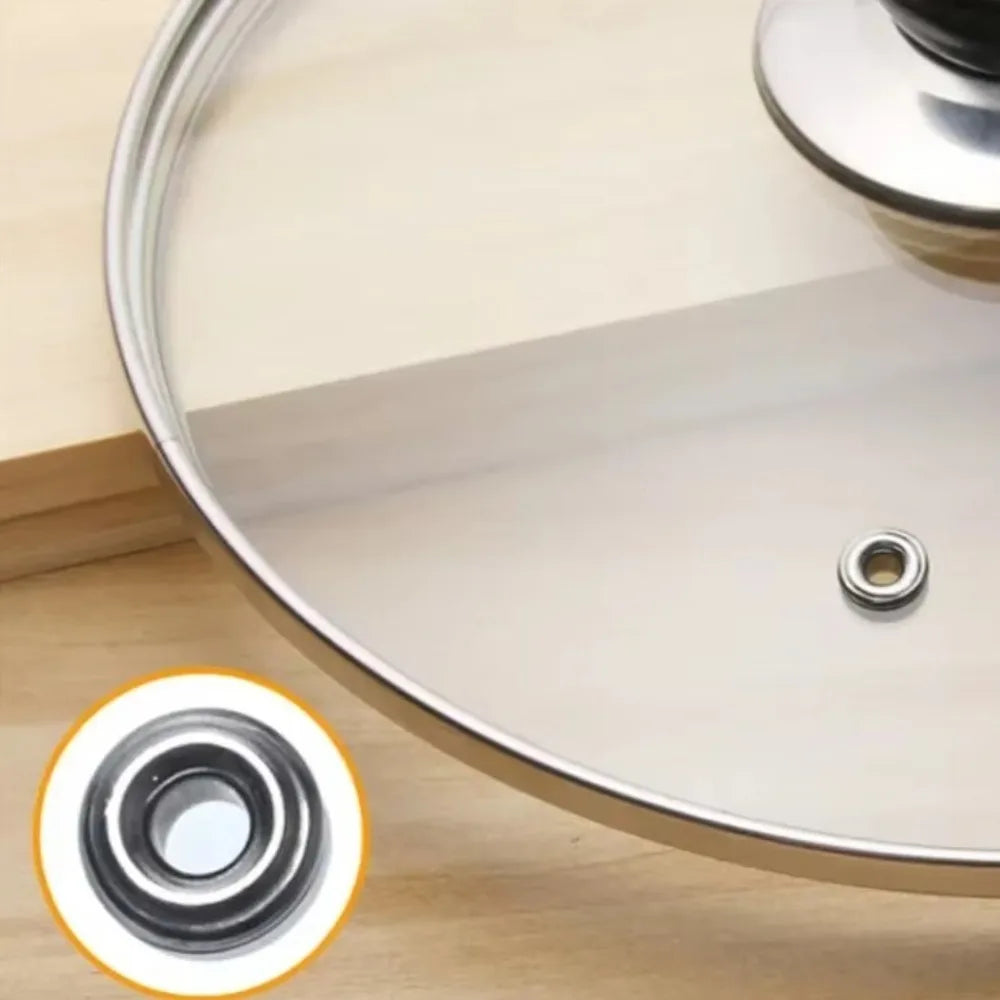 Universal Tempered Glass Pot Lid – Anti-Scald Knob, 10 Sizes Glass Pot Lid Nixie